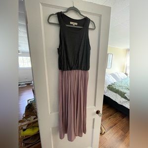 Loft midi colorblock dress